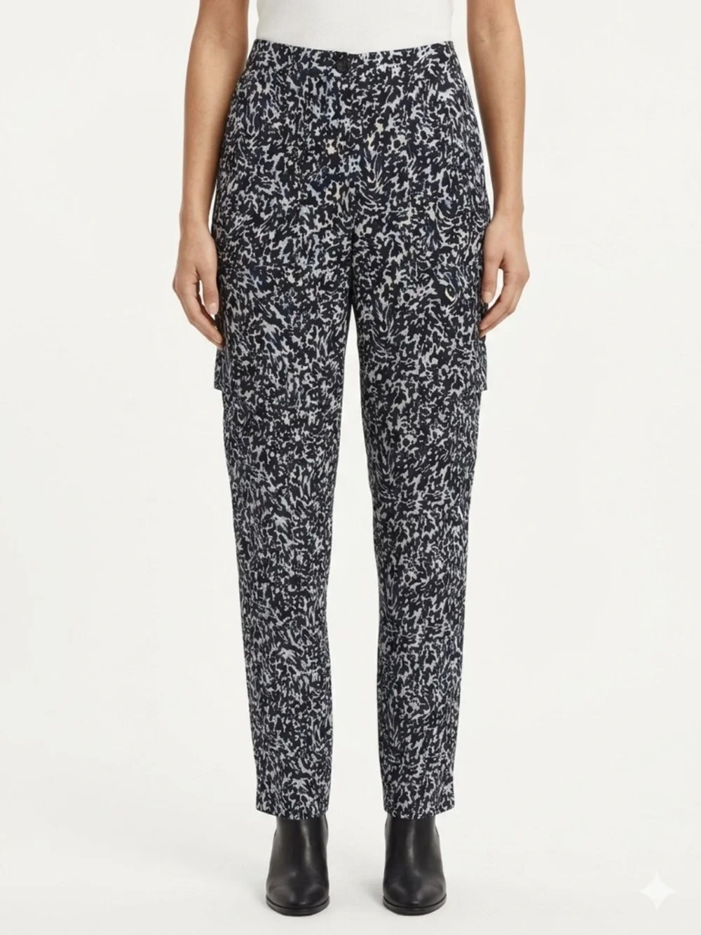 Scotch & Soda Woman’s Joshy High-Rise Tapered Cargo Pants - Size Medium